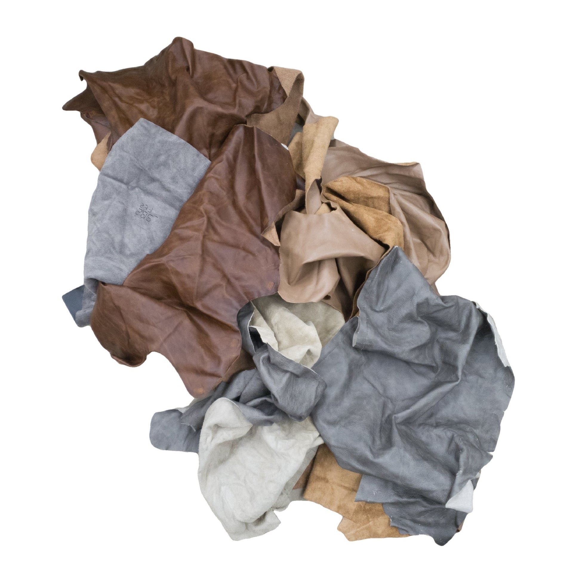 IN STORE - Mixed Extra Large Upholstery, 5LB Remnant Bags, 3-5 oz, | The Leather Guy