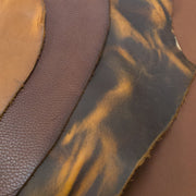 Rustic Light - Medium Brown Oil Tan Side, 4-6 oz, 20-23 Sq Ft Average, | The Leather Guy