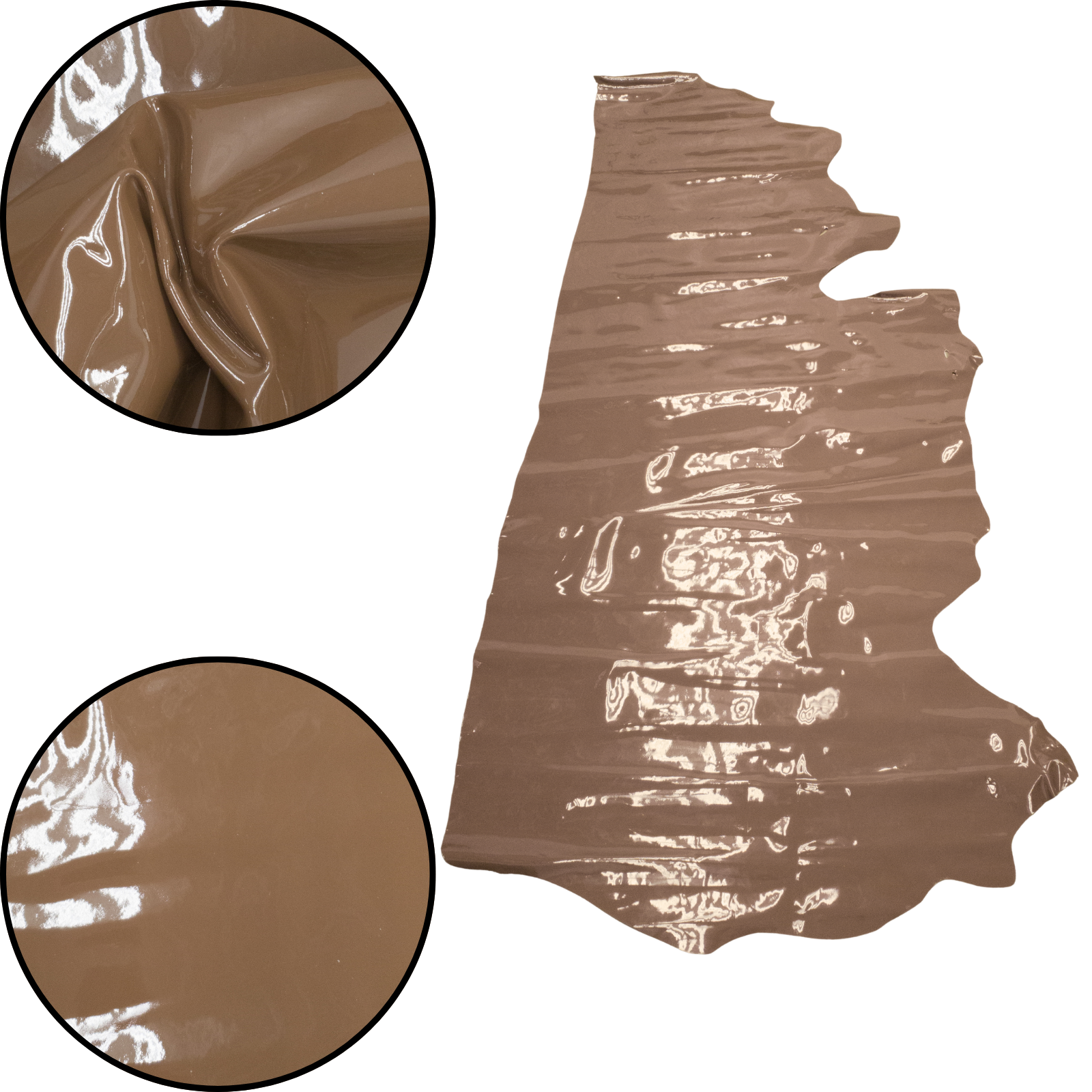 Solid Colors, Patent Cow Handbag Leather, Sides and Project Pieces, | The Leather Guy