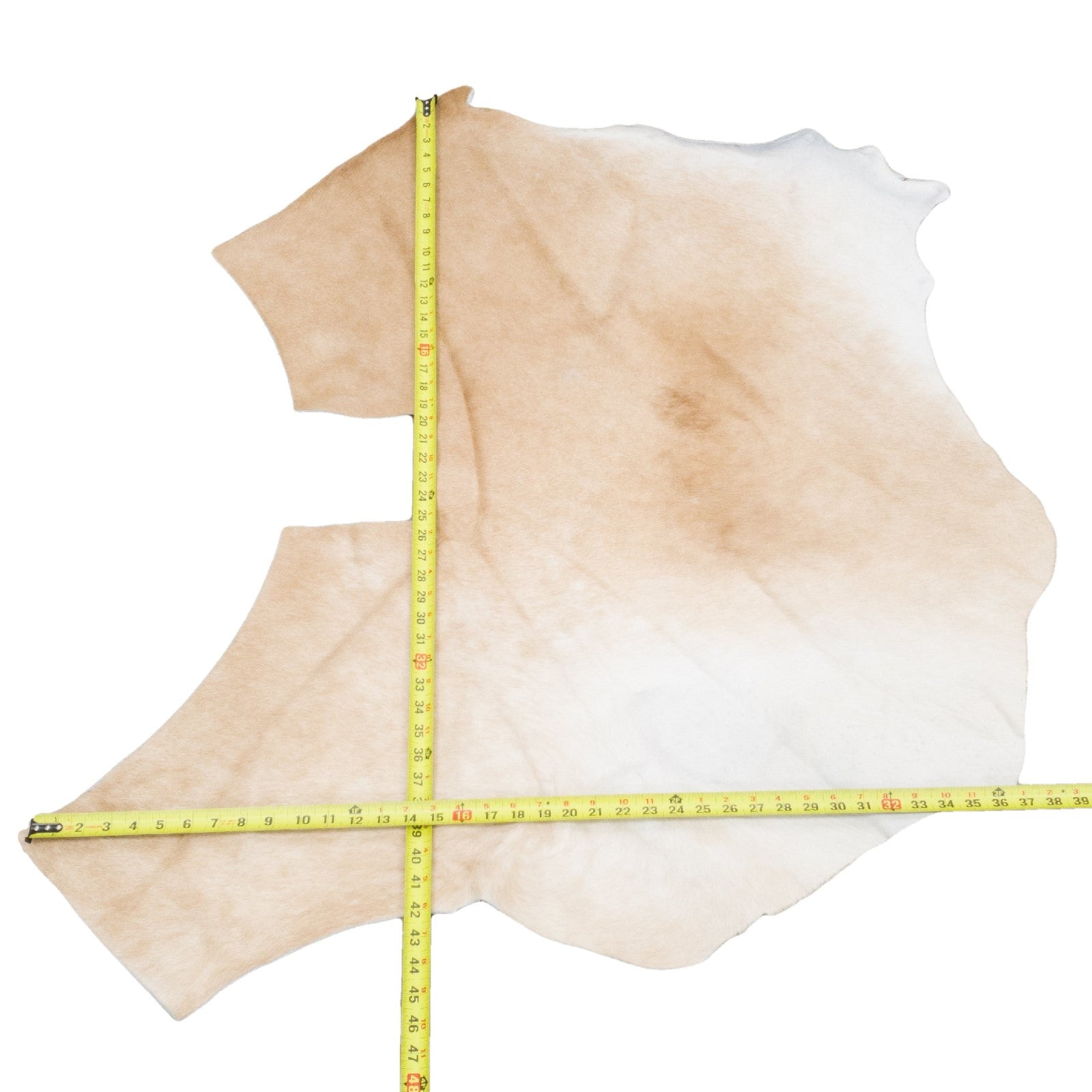Light Brown, 3-20 Sq Ft Hair-on Cowhide Project Pieces, 7 / 1 | The Leather Guy