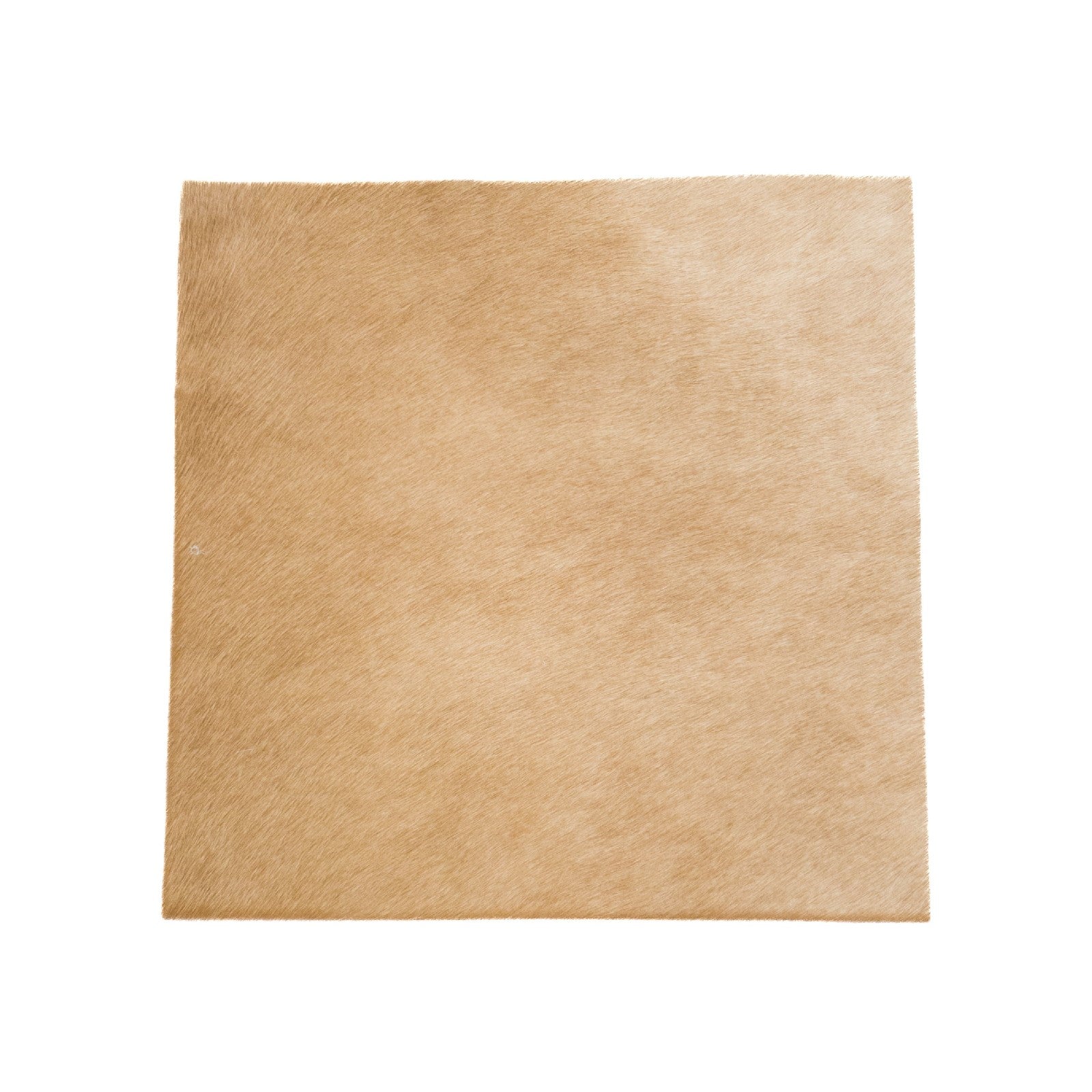 Solid Light Brown, Hair on Cow Pre-cuts, 12 x 12 | The Leather Guy