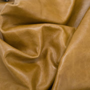 Light-Medium Brown, 2-4 oz, 3-10 Sq Ft, Upholstery Cow Project Pieces, Glossy Light Brown (2-3oz) / 7-10 Sq Ft | The Leather Guy