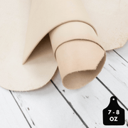 Natural Veg Tan Cowhide Leather – 7–8 oz Sides & Pieces | Artisan's Choice, | The Leather Guy