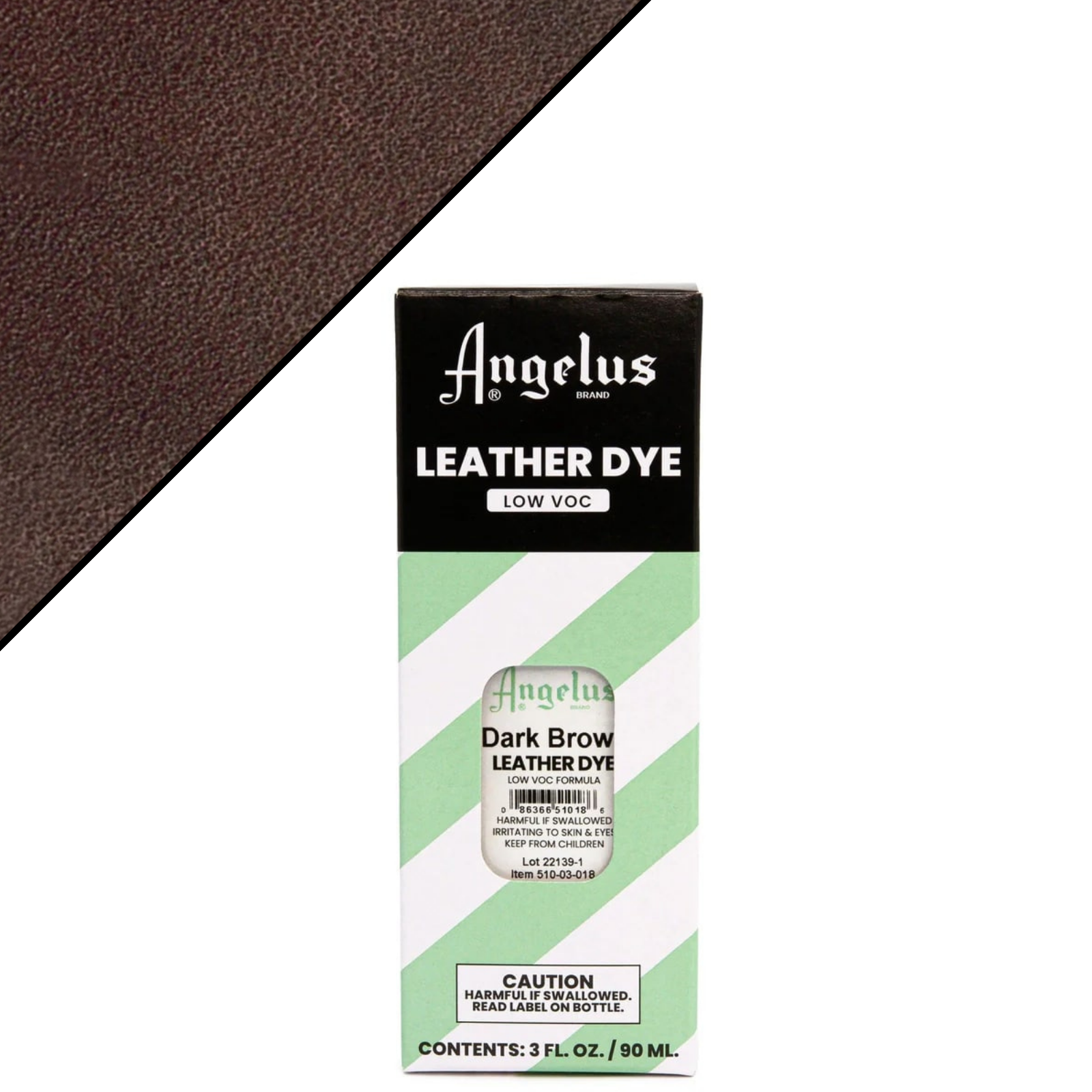 Angelus Low VOC Leather Dye – 3 oz Penetrating Leather Dye, Dark Brown | The Leather Guy