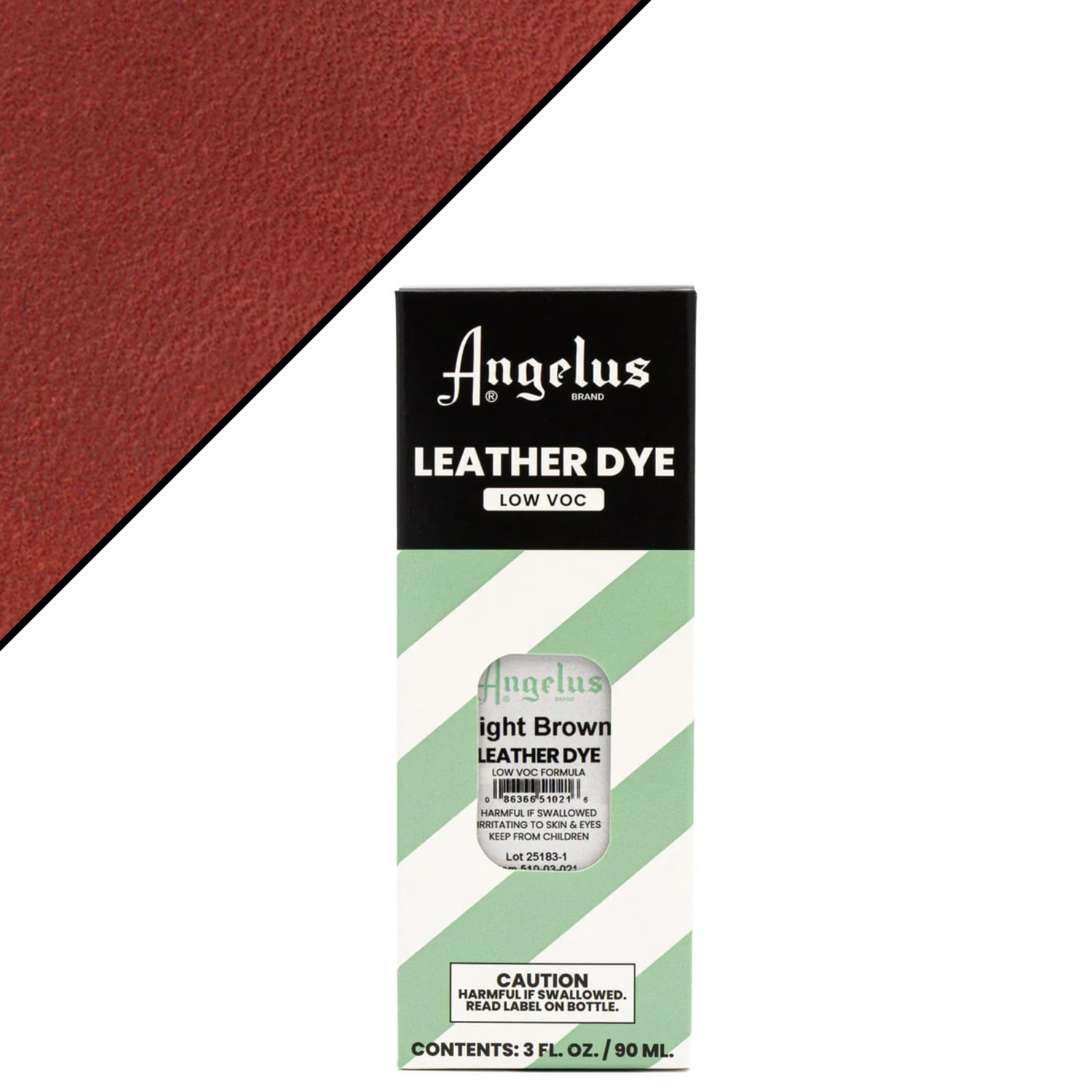 Angelus Low VOC Leather Dye – 3 oz Penetrating Leather Dye, Light Brown | The Leather Guy