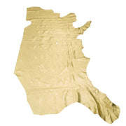 Gold Dust Metallic Vegas 2-3 oz Leather Cow Hides, Side / Low-Grade 21-23 Sq Ft | The Leather Guy