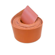 SB Foot Non-stock Leather 60" Strap, Various Colors 5-6/10-11 oz, Meadow (Bold Orange) / 1 1/2" / 60" | The Leather Guy