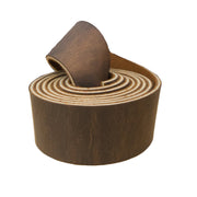 SB Foot Non-stock Leather 60" Strap, Various Colors 5-6/10-11 oz, Med Brown (Pull-Up) 8.5-9.5 oz / 1 1/2" / 60" | The Leather Guy