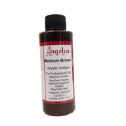 Angelus Acrylic Antique Leather Finish 4 oz | Leather Antique, Medium Brown | The Leather Guy