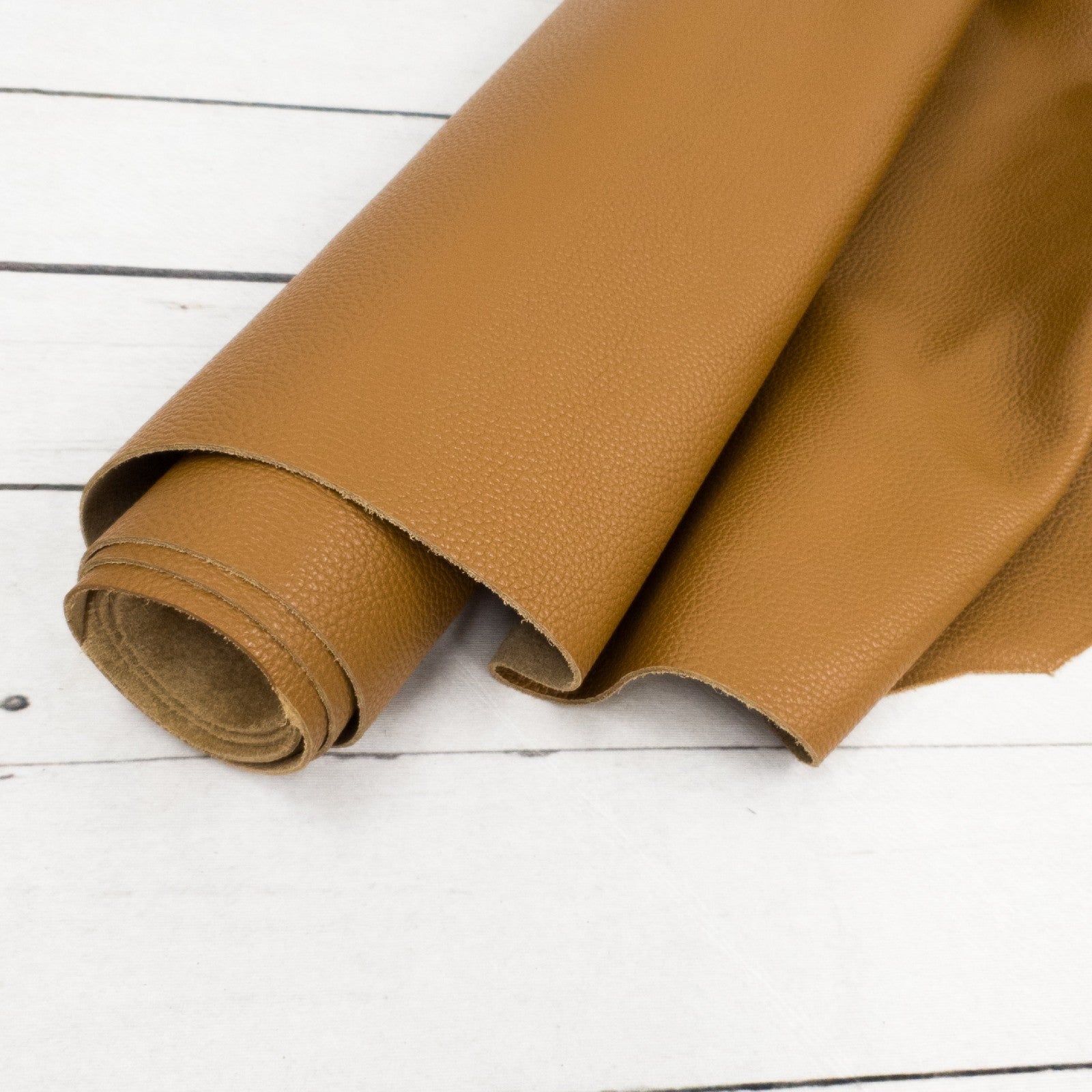 Medium Brown Cowhide Leather – Pebble Grain 3–4 oz | Milwaukee Medium Brown, | The Leather Guy