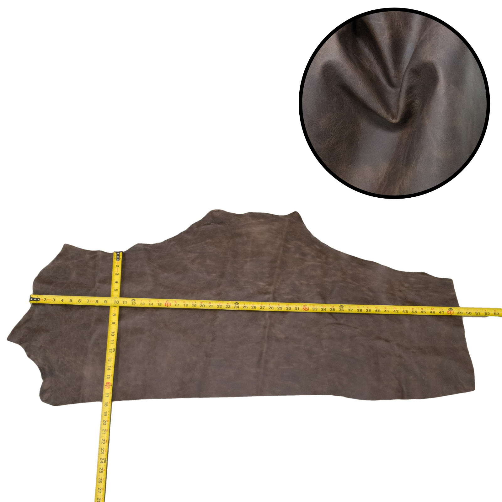 Dark Browns, 3-16 Sq Ft Upholstery Cowhide Project Pieces, Mocha / 6 / 2 | The Leather Guy