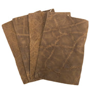 Genuine Elephant Nonstock Pre-cuts, 4.5-5.5 oz, Various Colors, Mud Brown / 4" x 6" | The Leather Guy