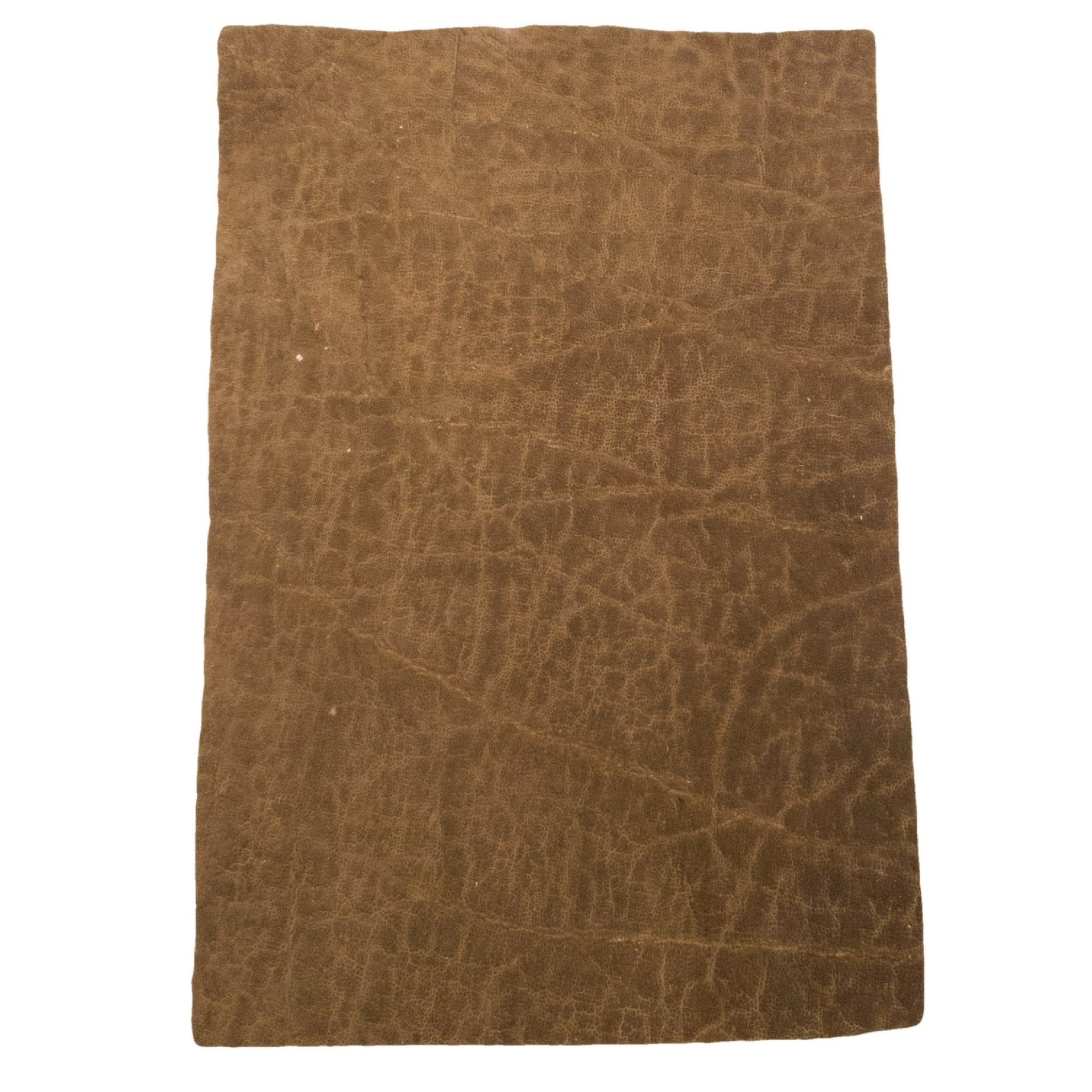 Genuine Elephant Nonstock Pre-cuts, 4.5-5.5 oz, Various Colors, Mud Brown / 6.3" x 9.25" | The Leather Guy