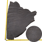 Fashion Embossed, 2-10 Sq Ft, Non-Stock Handbag Cowhide Project Pieces, Timeless Dark Brown / 6 | The Leather Guy