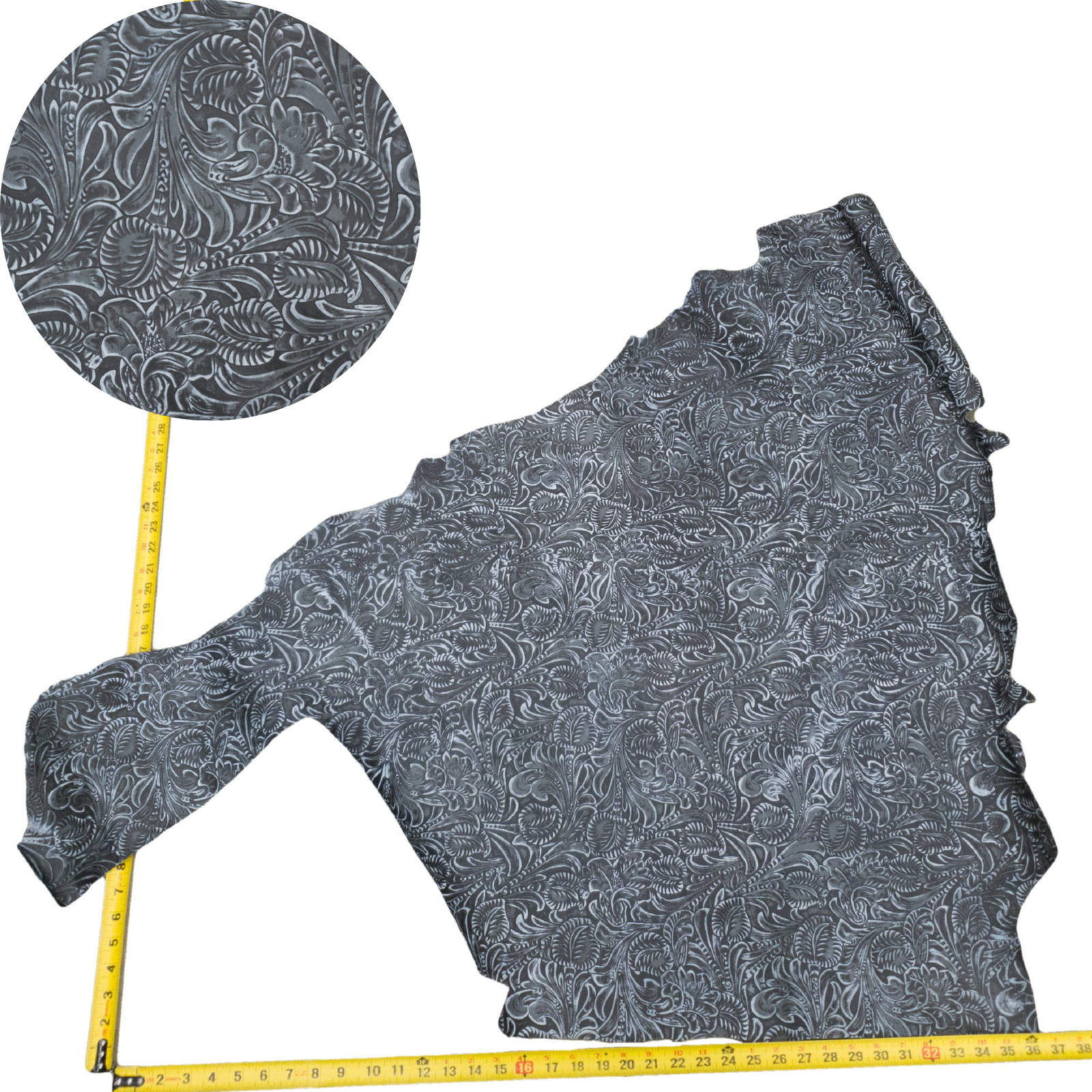 Fashion Embossed, 2-10 Sq Ft, Non-Stock Handbag Cowhide Project Pieces, | The Leather Guy