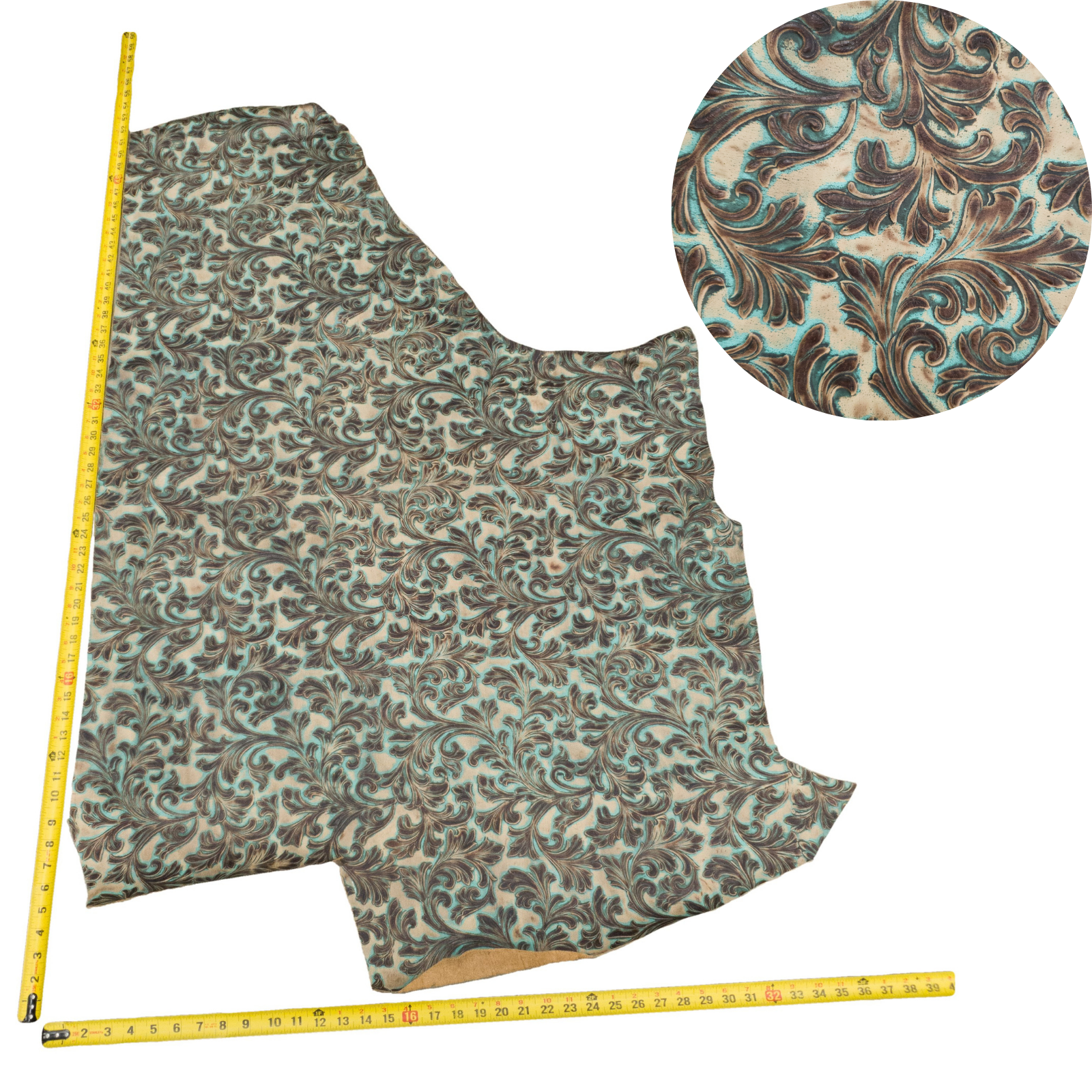 Fashion Embossed, 2-10 Sq Ft, Non-Stock Handbag Cowhide Project Pieces, | The Leather Guy