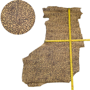 Fashion Embossed, 2-10 Sq Ft, Non-Stock Handbag Cowhide Project Pieces, Timeless Sand / 7.25 | The Leather Guy