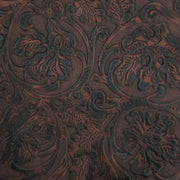 Fashion Embossed, Non-Stock Handbag Cowhide Pre-Cuts, Timeless Black Cherry / 4x6 | The Leather Guy