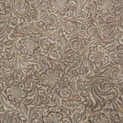 Fashion Embossed, Non-Stock Handbag Cowhide Pre-Cuts, Flowing Floral Tan / 4x6 | The Leather Guy