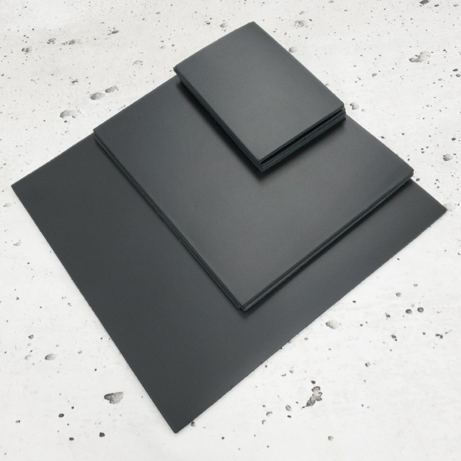 Bemidji Black, Oil Tanned, Pre-cuts, 8.5 - 10 OZ, | The Leather Guy