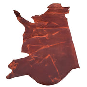Hillbilly Chili Pepper Pull-Up, Sides and Project Pieces, 5-6oz Oil Tan hides, Summits Edge, Side / 15-17 Sq Ft | The Leather Guy
