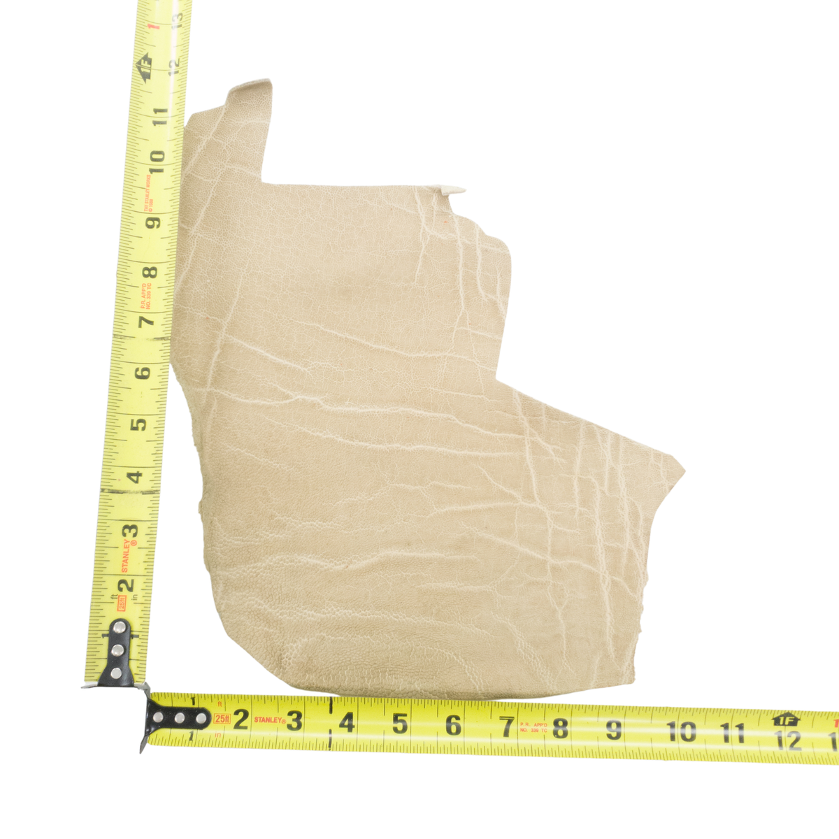 Genuine Elephant Nonstock Project Pieces, 4.5-5.5 oz, 0.5-1.5 Sq Ft, Oatmeal / < 1 Sq Ft / Hide 2 | The Leather Guy