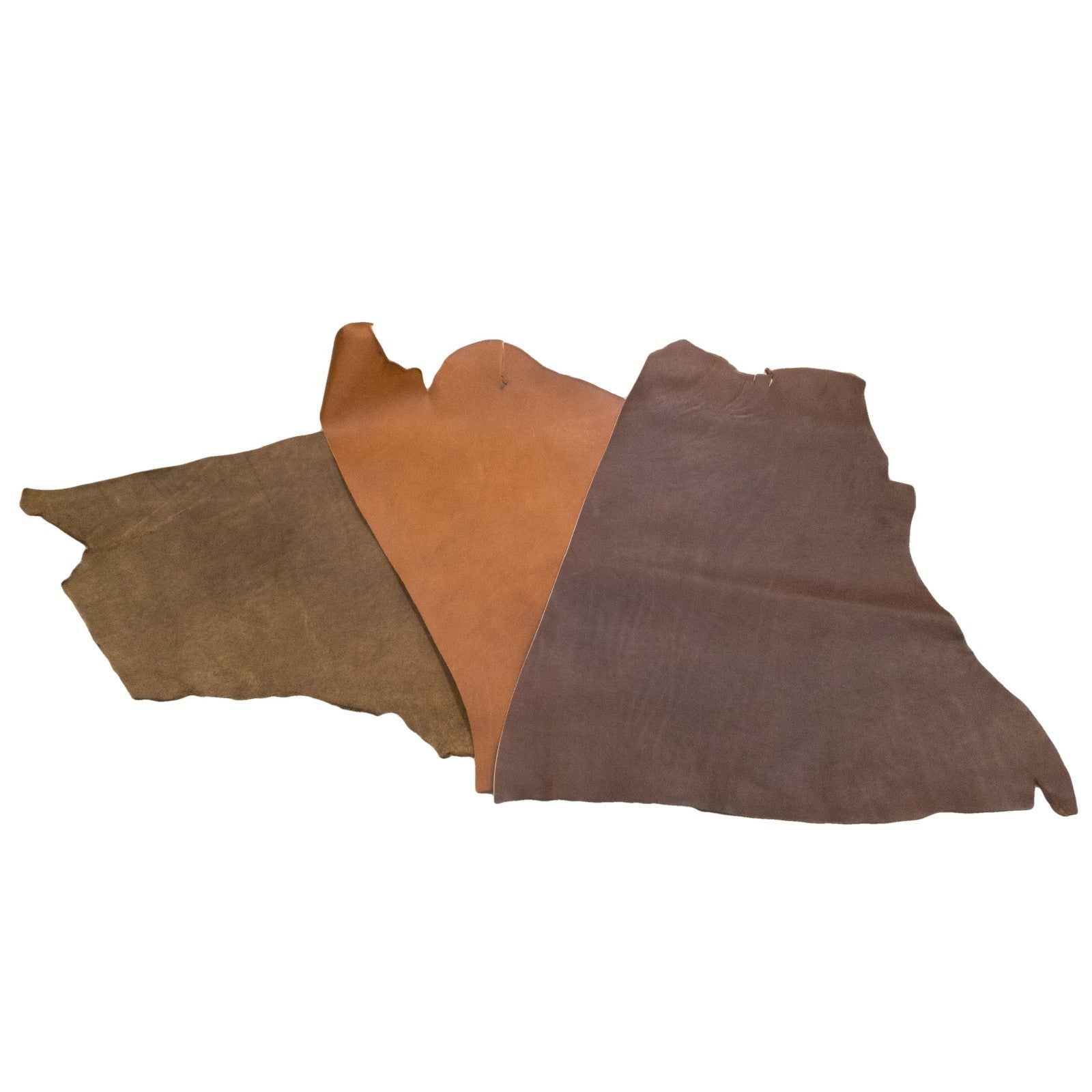 Oil Tan Project Piece 3 Pack Bundle, 4-6 oz, 12-27 Sq Ft Total, 2-4 oz / 4-6 | The Leather Guy