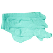 Pristine Aquamarine, 2.5-3.5 oz Cow Sides, Metallic Jewelry Box, Bottom Piece / 6.5-7.5 Sq Ft | The Leather Guy