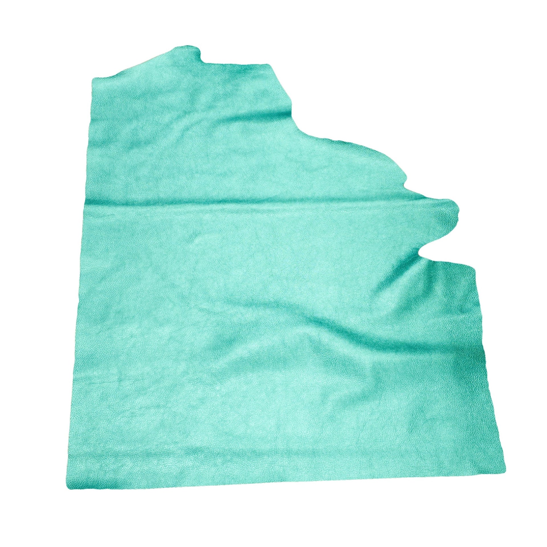 Pristine Aquamarine, 2.5-3.5 oz Cow Sides, Metallic Jewelry Box, Top Piece / 6.5-7.5 Sq Ft | The Leather Guy