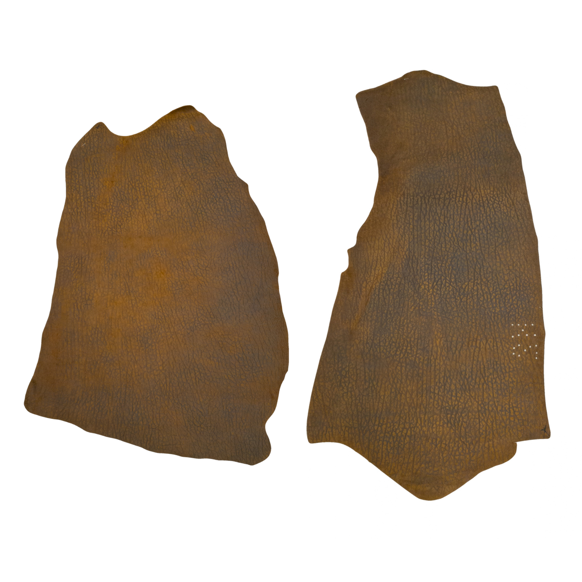 Tan Roughout Genuine Hippo Hides, 5-6 oz, 4-14 Sq Ft, Premium / 3-4 Sq Ft | The Leather Guy