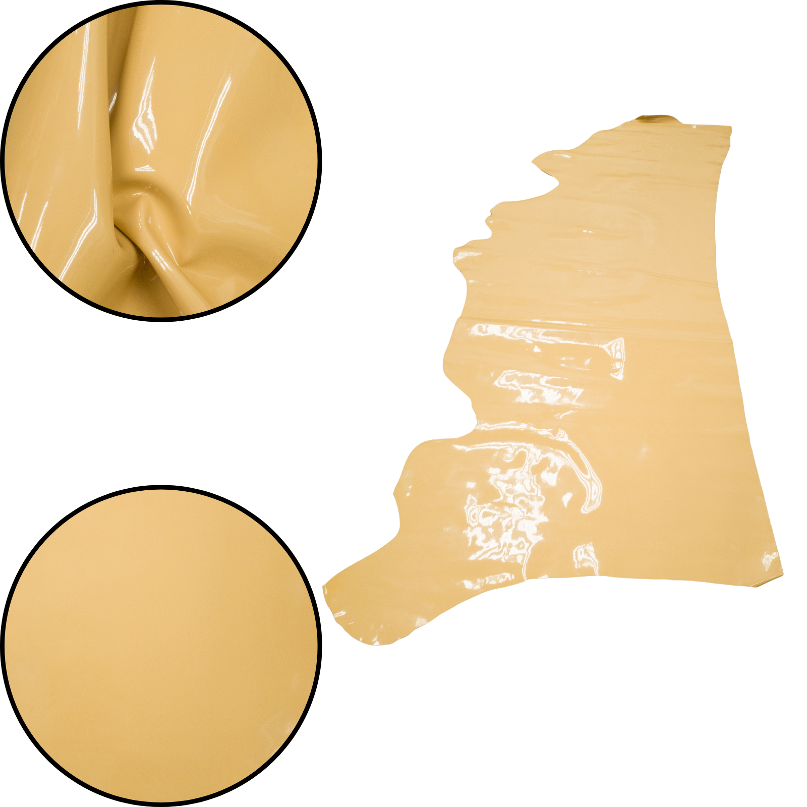 Solid Colors, Patent Cow Handbag Leather, Sides and Project Pieces, | The Leather Guy