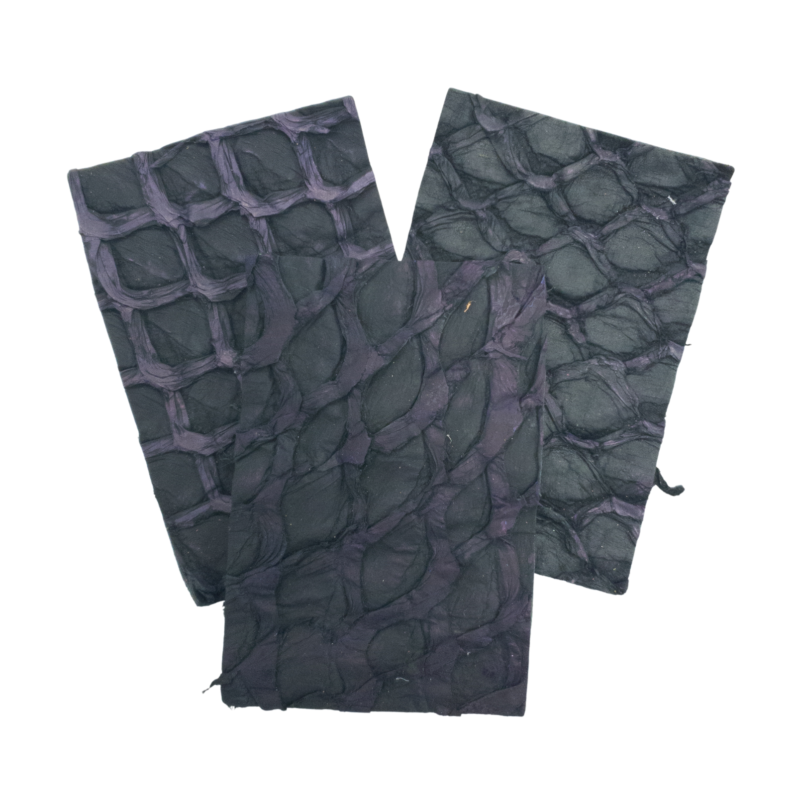 Pirarucu Amazon Bass , 5-7 oz, Nonstock Pre-cuts, Pirate Purple / 4 x 6 | The Leather Guy