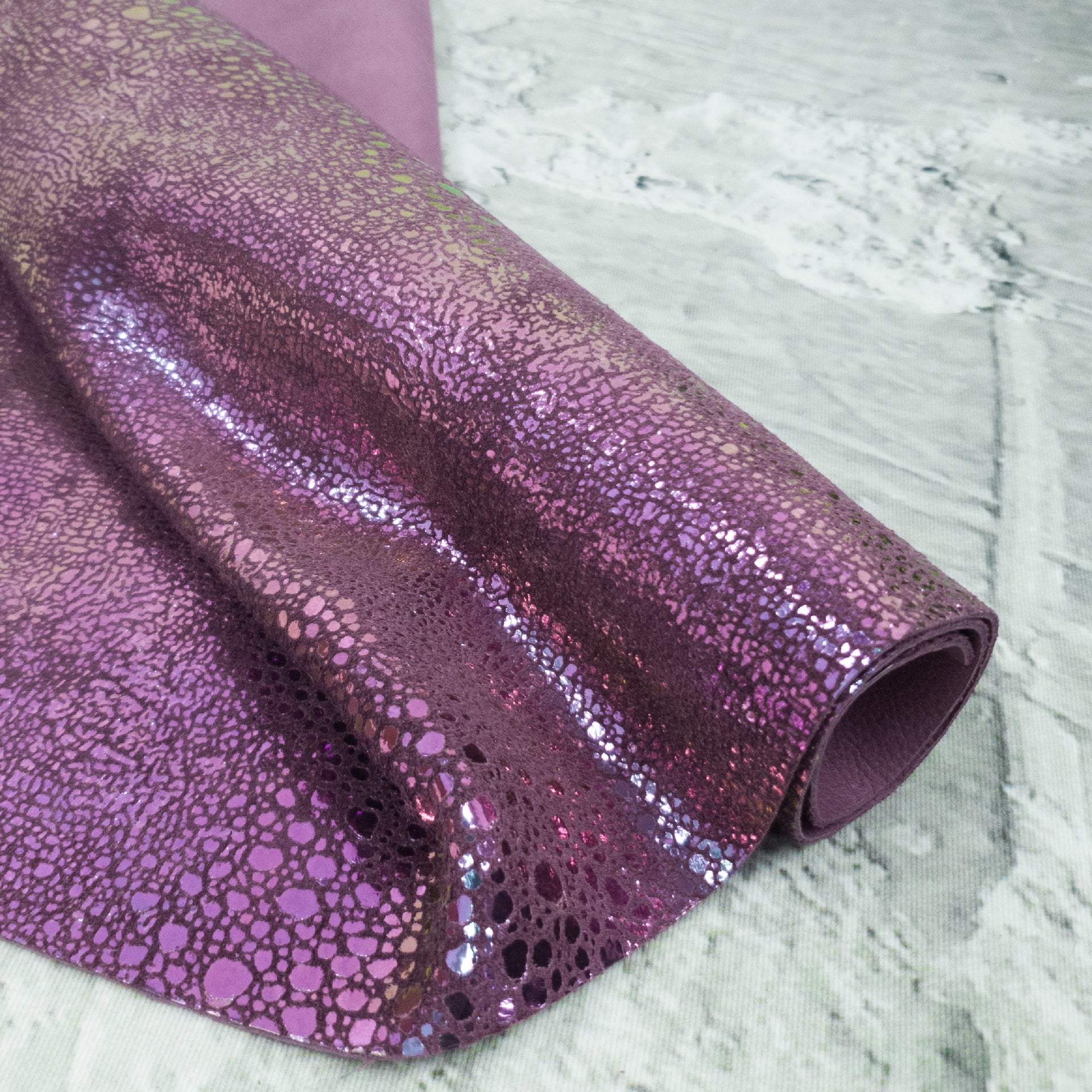 Purple Color Shifting Mermaid 2-3 oz Leather Cow Sides, | The Leather Guy