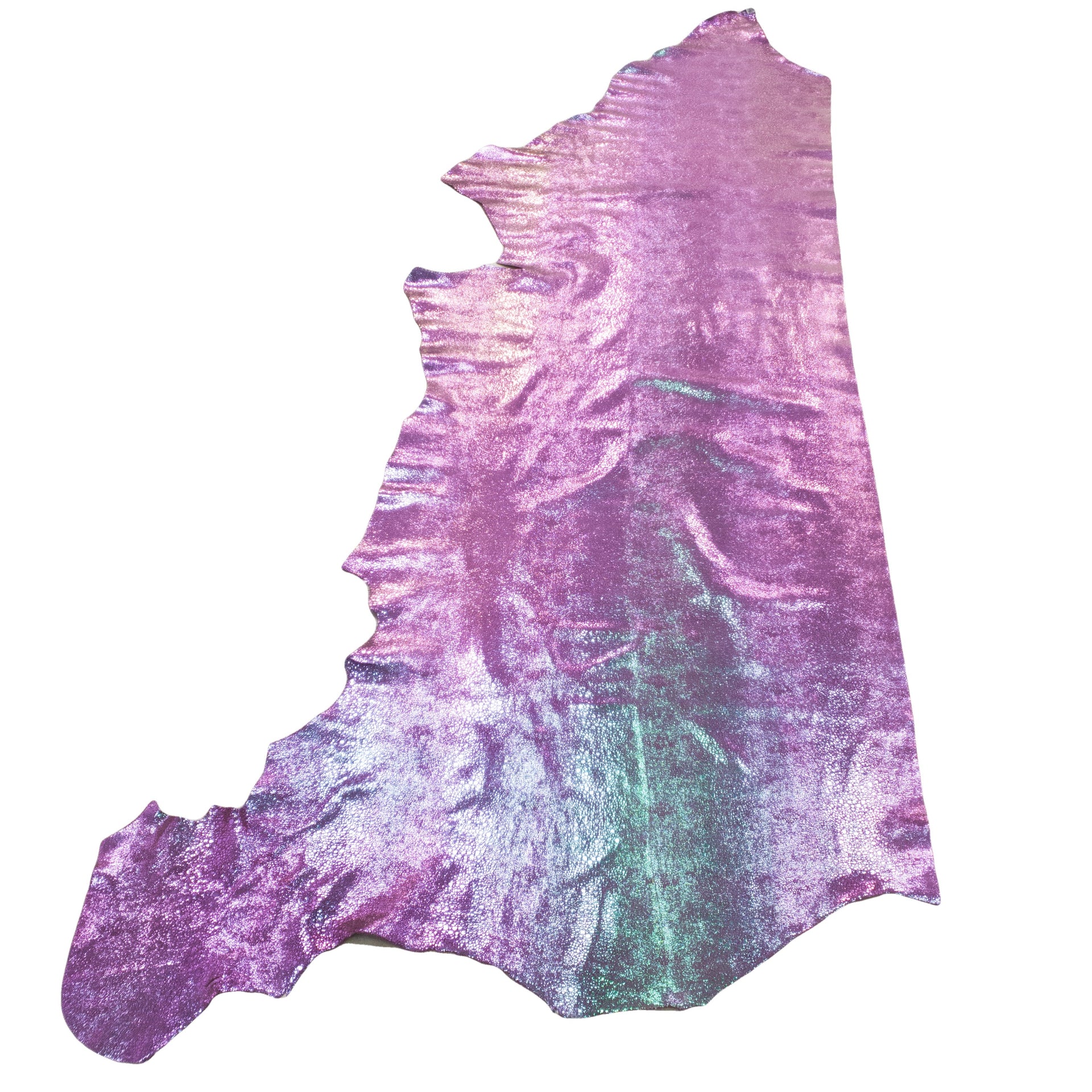 Purple Color Shifting Mermaid 2-3 oz Leather Cow Sides, | The Leather Guy