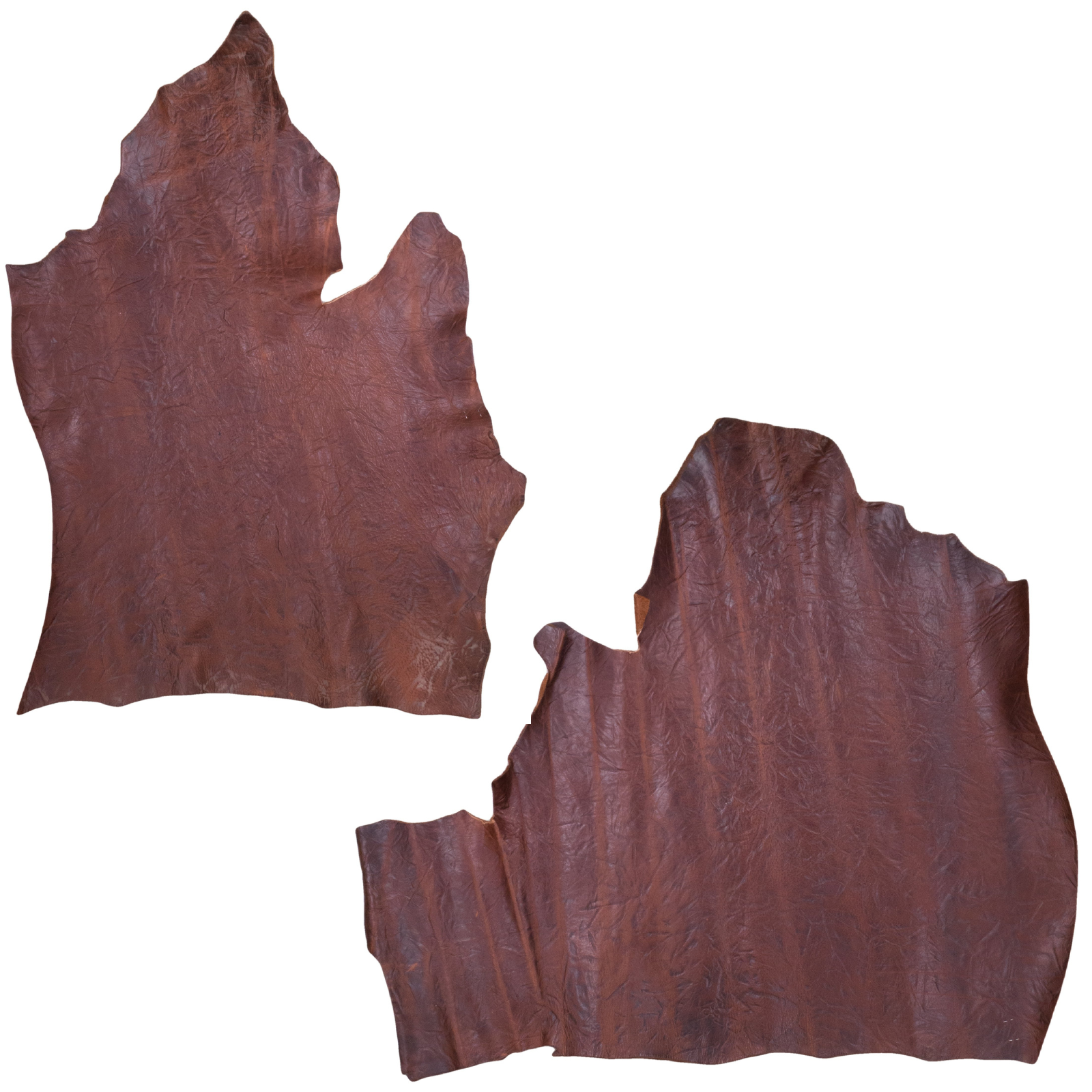 Bison Project Pieces,3-7 oz, 1-6 Sq Ft, Rustic Red / 1-2 Sq Ft | The Leather Guy