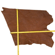 Redcliff Clay Brown, 4-5 oz, 2-4 Sq Ft, Genuine Elephant Hides, 7 / Hide 1 | The Leather Guy