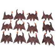 Caiman Project Piece Bundles, Various Colors Genuine Hide, Reddish Brown Crowns / 12 Pack / Large | The Leather Guy