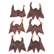 Caiman Project Piece Bundles, Various Colors Genuine Hide, Reddish Brown Crowns / 6 Pack / Large | The Leather Guy