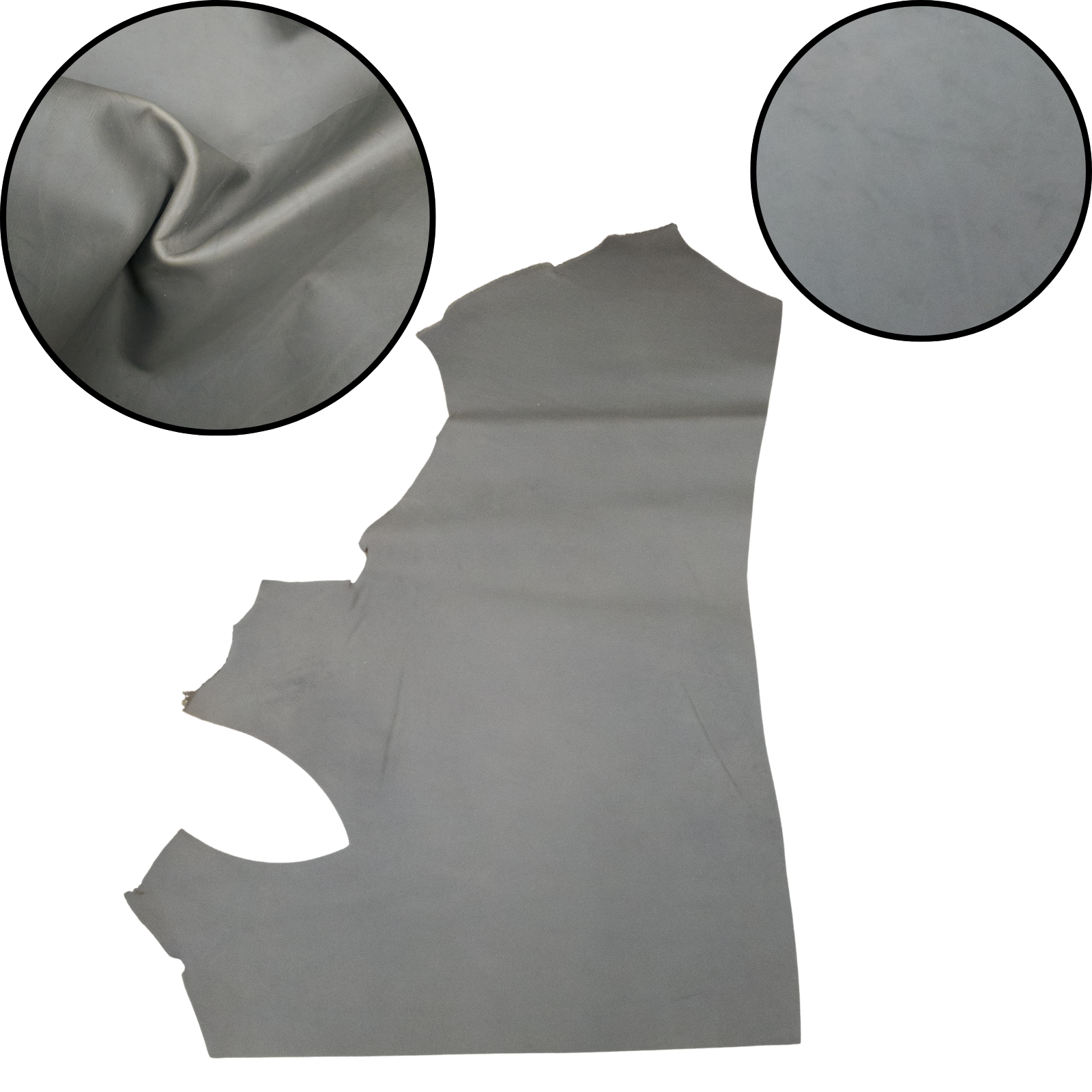 SB Foot, Grey-Black Non-stock, Oil Tanned Sides & Project Pieces - Various Options, Rustic Mesa (Gray) / Project Piece (Top) | The Leather Guy