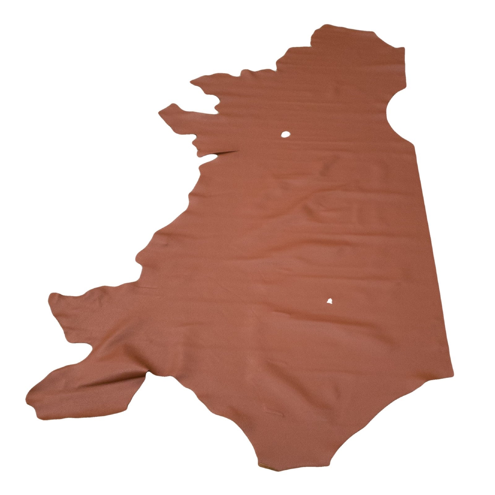 Saddle Brown Cowhide Leather – Pebble Grain 3–4 oz | San Antonio Saddle Brown, Side / 21 - 23 (Low-Grade) | The Leather Guy