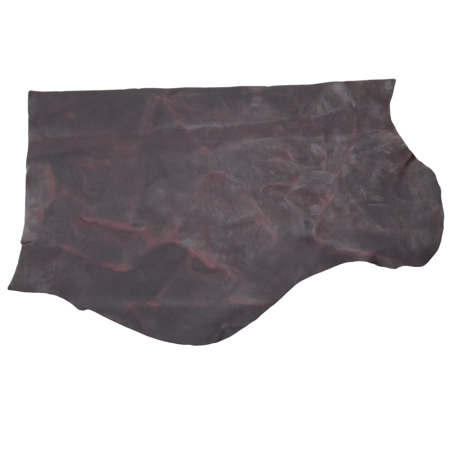 Excalibur (Black Cherry), SB Foot, Non-stock, 5-6 oz, Oil Tanned Hides, Bottom Piece / 6.5 - 7.5 Sq Ft | The Leather Guy