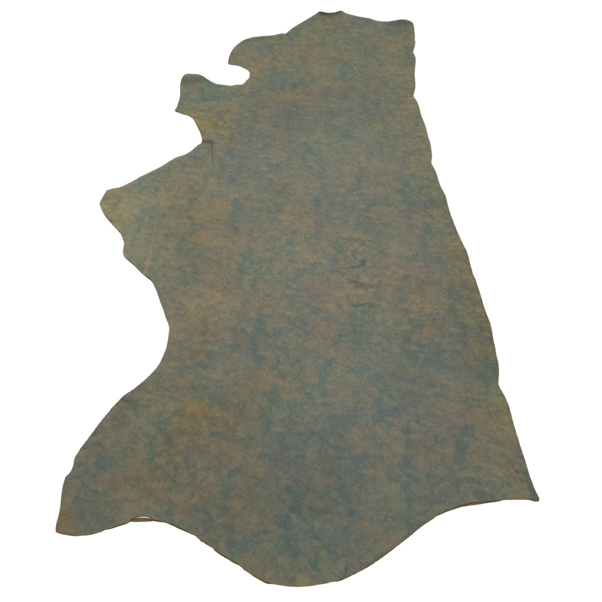 Camo Green, SB Foot, Non-stock, 3.5-4.5oz, Oil Tanned Hides, Side / 15-17 Sq Ft | The Leather Guy