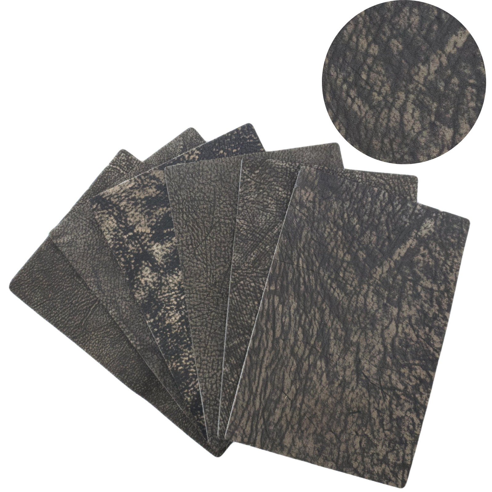 Genuine Giraffe Nonstock Pre-cuts, 4.5-5.5 oz, Various Colors, Gray Safari / 4 x 6 | The Leather Guy