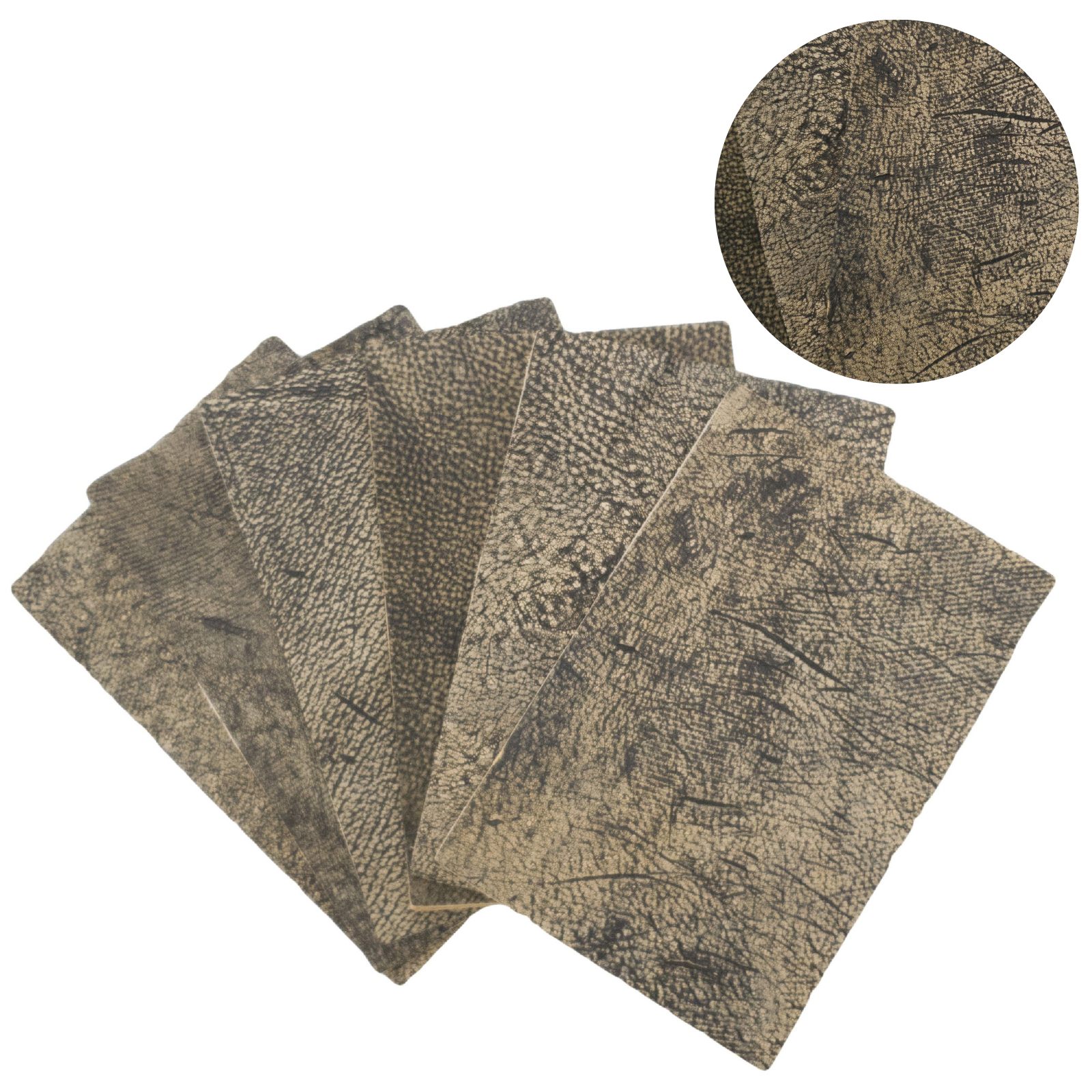 Genuine Giraffe Nonstock Pre-cuts, 4.5-5.5 oz, Various Colors, Tan Safari / 4 x 6 | The Leather Guy