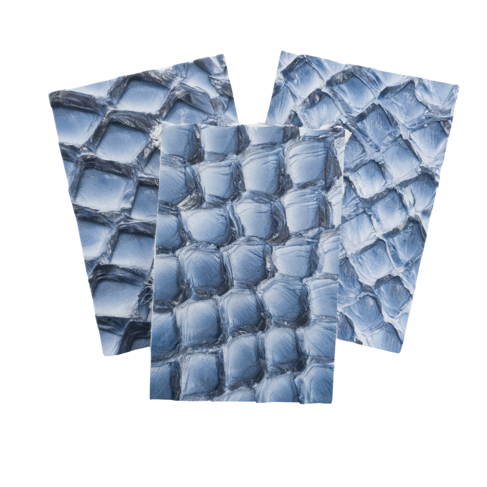 Pirarucu Amazon Bass , 5-7 oz, Nonstock Pre-cuts, Sailing Blue / 4 x 6 | The Leather Guy