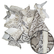 Genuine Snake Leather Scrap, 0.5 - 1 oz, Mixed Colors Remnant Bag, Satin/Shiny / 1 lb | The Leather Guy