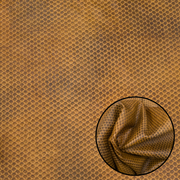 Scale Pattern Leather Pre-Cuts – 2–4 oz Fashion Leather | Limited Stock, Laser Cut Crisped Scales / 4 x 6 | The Leather Guy