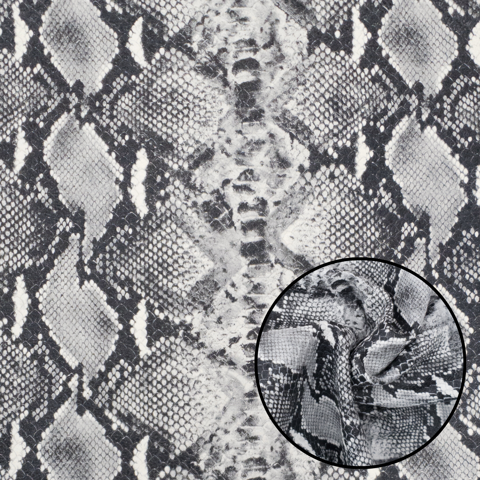 Scale Pattern Leather Pre-Cuts – 2–4 oz Fashion Leather | Limited Stock, Laser Cut Classic Black and White / 4 x 6 | The Leather Guy