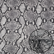 Scale Pattern Leather Pre-Cuts – 2–4 oz Fashion Leather | Limited Stock, Laser Cut Noir Black and White / 4 x 6 | The Leather Guy