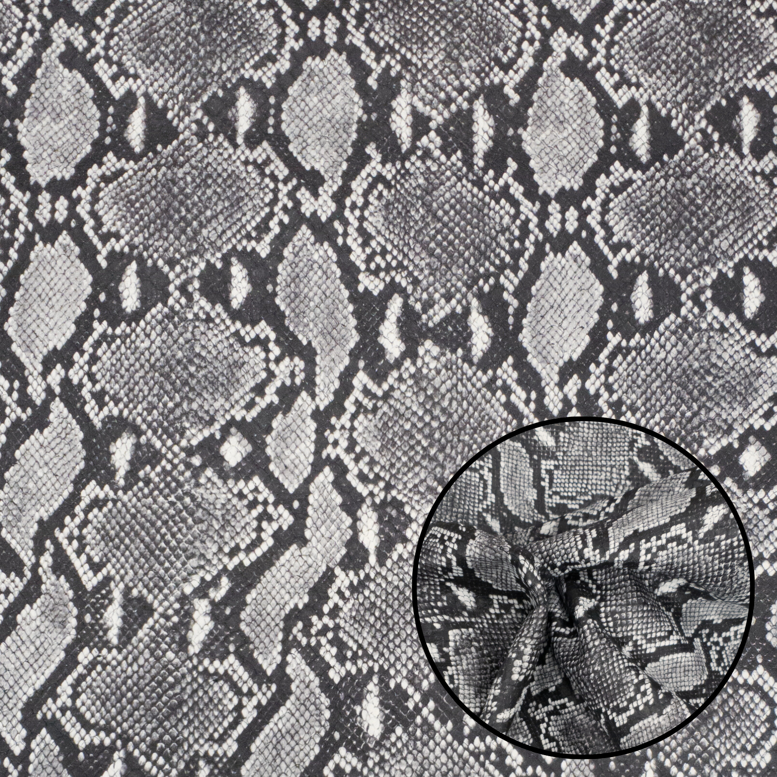 Scale Pattern Leather Pre-Cuts – 2–4 oz Fashion Leather | Limited Stock, Laser Cut Noir Black and White / 4 x 6 | The Leather Guy